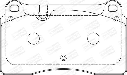 Champion 573296CH - Колодки тормозные дисковые передние VW Touareg 573296CH CHAMPION autocars.com.ua