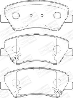 Champion 573406CH - Колодки гальмівні дискові autocars.com.ua