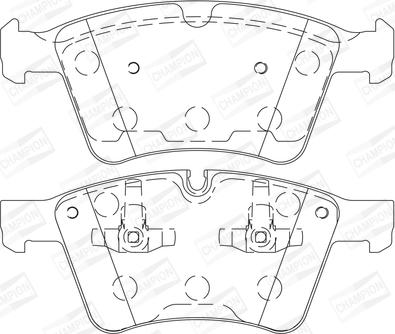 Champion 573424CH - Гальмівні колодки, дискові гальма autocars.com.ua