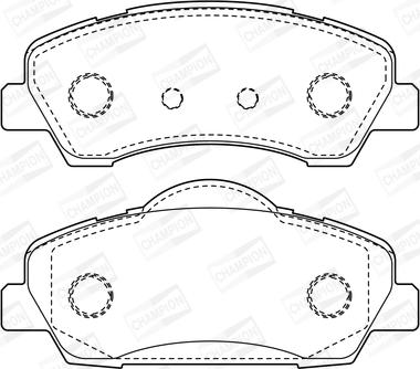 Champion 573461CH - Гальмівні колодки, дискові гальма autocars.com.ua