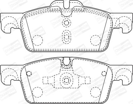 Champion 573647CH - Гальмівні колодки, дискові гальма autocars.com.ua