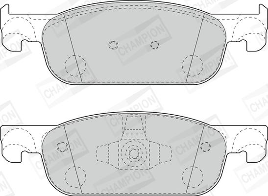 Champion 573696CH - Тормозные колодки, дисковые, комплект autodnr.net