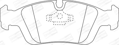 Champion 573710CH - Тормозные колодки, дисковые, комплект autodnr.net