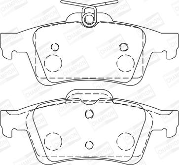 Champion 573732CH - Колодки тормозные дисковые задние FORD Focus C-Max - Focus II - MAZDA 3 573732CH CHAMPION autocars.com.ua