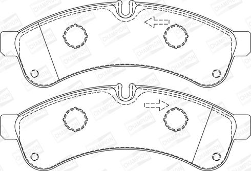 Champion 573742CH - Гальмівні колодки, дискові гальма autocars.com.ua