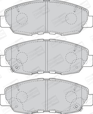 Champion 573807CH - Гальмівні колодки, дискові гальма autocars.com.ua