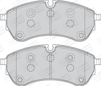 Champion 573831CH - Гальмівні колодки, дискові гальма autocars.com.ua