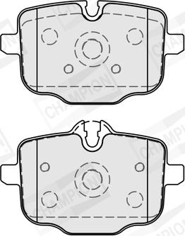 Champion 573878CH - Тормозные колодки, дисковые, комплект autodnr.net