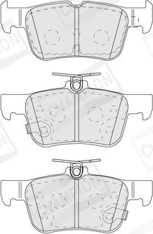 Champion 573881CH - Гальмівні колодки, дискові гальма autocars.com.ua