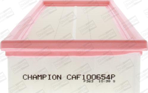 Champion CAF100654P - Повітряний фільтр autocars.com.ua