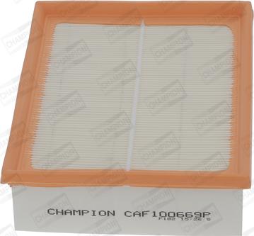 Champion CAF100669P - Повітряний фільтр autocars.com.ua