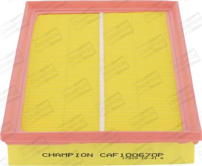 Champion CAF100670P - Воздушный фильтр autodnr.net