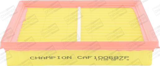 Champion CAF100687P - Повітряний фільтр autocars.com.ua