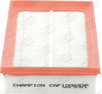 Champion CAF100693P - Повітряний фільтр autocars.com.ua