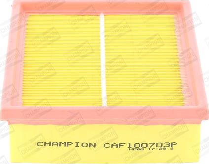 Champion CAF100703P - Повітряний фільтр autocars.com.ua