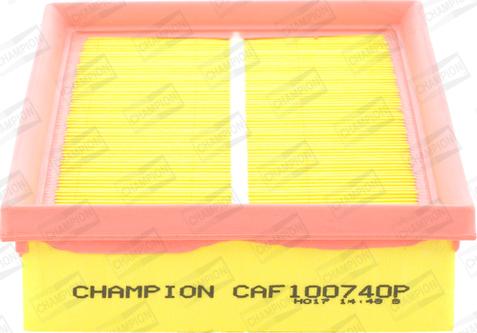 Champion CAF100740P - Повітряний фільтр autocars.com.ua