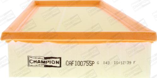 Champion CAF100755P - Повітряний фільтр autocars.com.ua