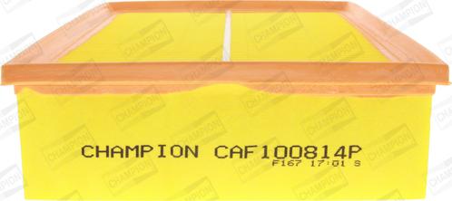 Champion CAF100814P - Повітряний фільтр autocars.com.ua