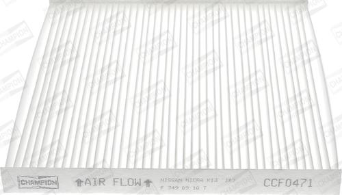 Champion CCF0471 - Фільтр, повітря у внутрішній простір autocars.com.ua
