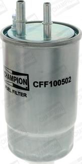 Champion CFF100502 - Фільтр паливний FIAT DOBLO 1.3 D. DUCATO 2007 2.0-3.0 JTD 06- вир-во CHAMPION autocars.com.ua