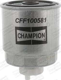 Champion CFF100581 - Паливний фільтр autocars.com.ua