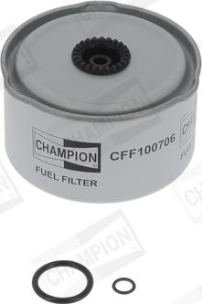 Champion CFF100706 - Паливний фільтр autocars.com.ua