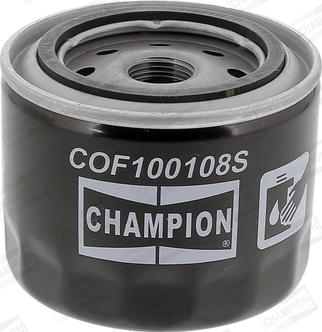 Champion COF100108S - Масляний фільтр autocars.com.ua