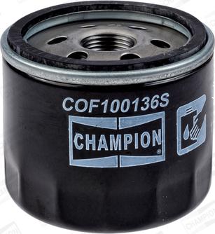 Champion COF100136S - Масляный фильтр avtokuzovplus.com.ua