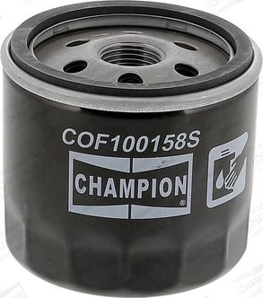 Champion COF100158S - Масляний фільтр autocars.com.ua