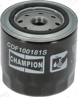 Champion COF100181S - Масляный фильтр avtokuzovplus.com.ua