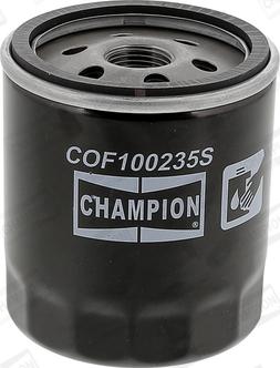 Champion COF100235S - Масляний фільтр autocars.com.ua