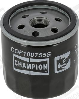 Champion COF100755S - Масляный фильтр avtokuzovplus.com.ua