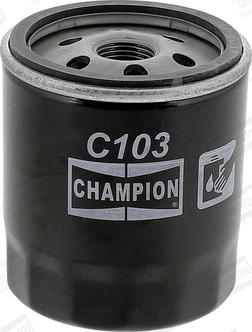 Champion COF102103S - Масляний фільтр autocars.com.ua