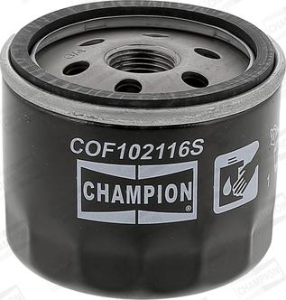 Champion COF102116S - Масляный фильтр avtokuzovplus.com.ua