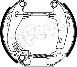 Cifam 151-009 - Комплект гальм, барабанний механізм autocars.com.ua