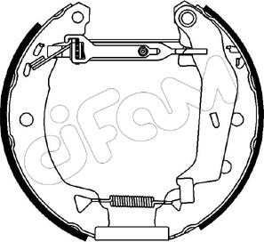 Cifam 151-029 - Комплект гальм, барабанний механізм autocars.com.ua