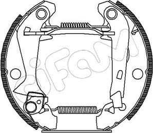 Cifam 151-043 - Комплект гальм, барабанний механізм autocars.com.ua