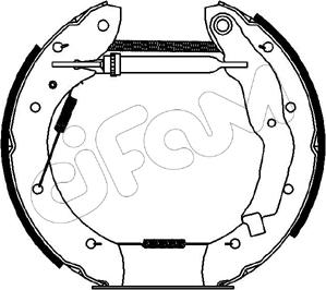 Cifam 151-067 - Комплект тормозных колодок, барабанные avtokuzovplus.com.ua