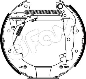 Cifam 151-087 - Комплект гальм, барабанний механізм autocars.com.ua