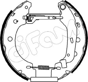 Cifam 151-097 - Комплект гальм, барабанний механізм autocars.com.ua