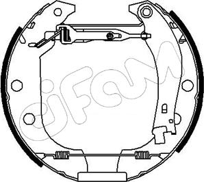 Cifam 151-143 - Комплект тормозных колодок, барабанные avtokuzovplus.com.ua