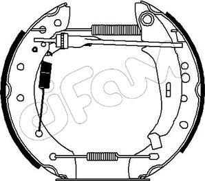 Cifam 151-193 - Комплект гальм, барабанний механізм autocars.com.ua