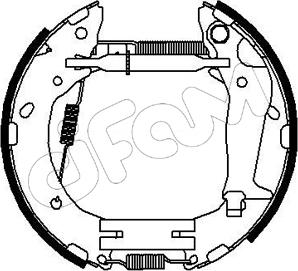 Cifam 151-215 - Комплект тормозных колодок, барабанные avtokuzovplus.com.ua