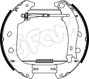 Cifam 151-216 - Комплект гальм, барабанний механізм autocars.com.ua