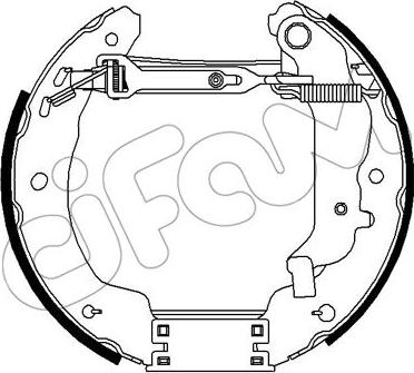 Cifam 151-269 - Комплект гальм, барабанний механізм autocars.com.ua