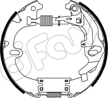 Cifam 151-291 - Комплект гальм, барабанний механізм autocars.com.ua