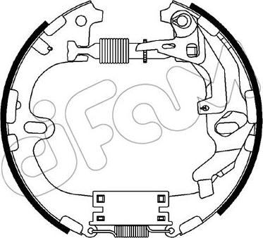 Cifam 151-298 - Комплект гальм, барабанний механізм autocars.com.ua