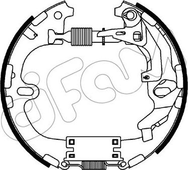 Cifam 151-299 - Комплект гальм, барабанний механізм autocars.com.ua