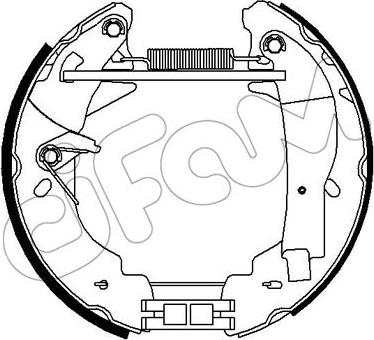 Cifam 151-310 - Комплект гальм, барабанний механізм autocars.com.ua