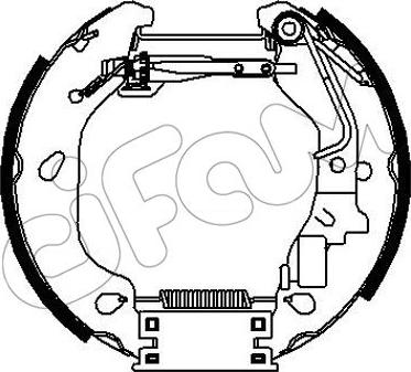 Cifam 151-319 - Комплект тормозных колодок, барабанные avtokuzovplus.com.ua